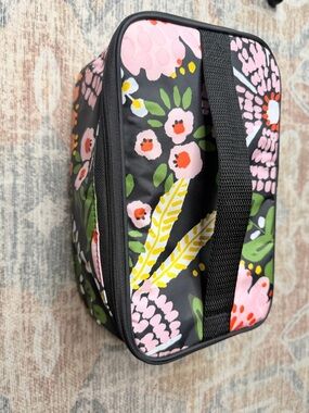 thirty-one Gray Cosmetic Pouch with Clear Vinyl Panel